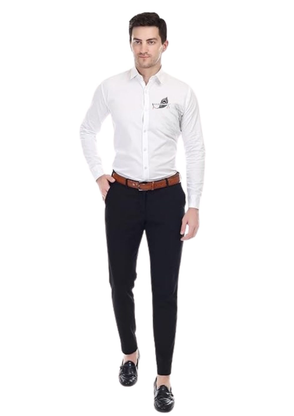 Men Bashori Moorpan Printed White Shirt - Image 3