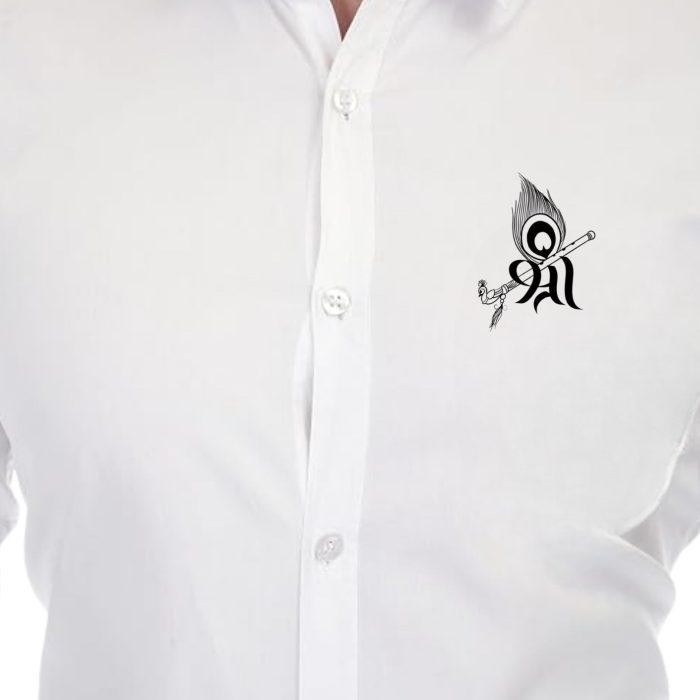 Men Shree Printed White Shirt